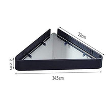 GXFCQKDSZX Mensola angolare per Bagno 3 Pezzi Portaoggetti da Bagno, Porta Doccia in Alluminio, Porta Doccia in Vetro, Ventose, Portaoggetti, Accessori da Bagno