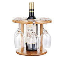 YAeele. Legno Wine Rack, di Legno di bambù Governo del Vino Creativo semplicità Governo del Vino, 6 Rack