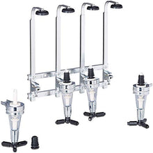 GZYM Liquor Dispenser Bottle Holder, Sling 4 Basamento della Bottiglia Ottica distributore di Bevande Wine Spirits Barra d'Acciaio Butler Parete