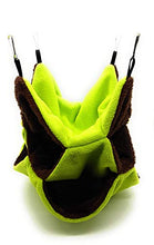 RatsLive® Nagetier - Amaca da appendere a 3 posti, per ratti, criceti, cincillà e scoiattolo, 35 x 35 cm (verde)
