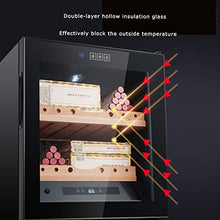 Cigar Cooler Humidor Sigaro 200 con Ripiani in Legno di Cedro Spagnolo Touch Control Display LCD Vetro Isolante Cavo a Doppio Strato