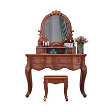 YaGFeng Dressing Table Retro in Legno Banco di Cosmetici Vanità Specchio E Ragazze Vestirsi Tavolo con Quattro Cassetti per Camera Trucco Gioielleria Bagagli (Color : White, Size : 108x45x156cm)
