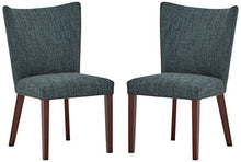 Marchio Amazon - Rivet, sedie ricurve da sala da pranzo modello Tina, stile moderno, 92 cm, 2 sedie, colore blu navy