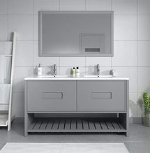 Badplaats B.V. Mobili da Bagno Nile 150 cm Grau - Armadio mobiletto lavabo Mobili Armadietto