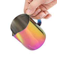 Rockyin 350mL Acciaio Inossidabile Tazza di caffè della Tazza Bella della Schiuma di Latte Brocca for Latte Art di Sette Colori