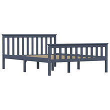 SKM Giroletto con 4 Cassetti Grigio in Massello di Pino 140x200 cm (44.7kg)
