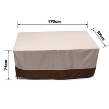 dDanke, copertura impermeabile per sedia da giardino, per divano, divano, copertura antipolvere 170 x 97 x 71 cm