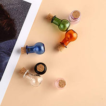 Piccole bottiglie di vetro con sughero, mini bottiglie per feste, matrimoni, creazione di gioielli in miniatura alterata Art Mix 7 colori.