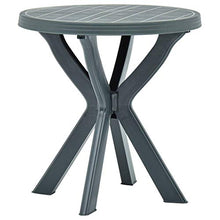 Qnotici Tavolo da Giardino in Materiale plastico Stile Moderno, Tavolo da Giardino per Esterni per Il Tempo Libero, Tavolo da Giardino per riunioni di Famiglia 70 x 72 cm  Verde