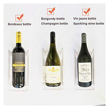 Portabottiglie di vino Cremagliera del vino, 4pack frigorifero Organizzatore Cucina Bottiglia per bottiglie Stabilimento impilabile Bottiglie di vino Bottiglie Display Shelf Frigorifero Organizzatore