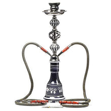 XJJY 21"Shisha Hookah Narghele Tubo con 2 Tubo, Set di fumi di Partito Nero, Senza nicotina