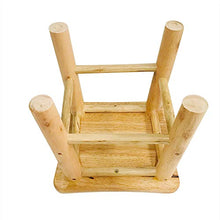 KELUNIS Sgabello con Gradini in Legno Massello, Poggiapiedi Leggero Fatto A Mano Piccola Panchina Domestica per Cucina, Soggiorno, Camera da Letto,A