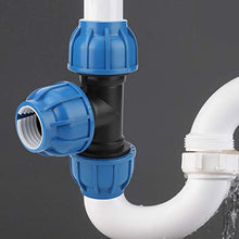 Connettore di plastica del T degli accessori 50mm del tubo dell'acqua del PE di NCONCO per il collegamento del tubo