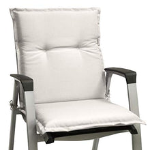 Beautissu Cuscino sedia da giardino Base NL - cuscino per sedie sdraio e poltrone da giardino - cuscino seduta da esterni ed interni - cuscino imbottito comodo e resistente - 100x50x6cm Beige chiaro