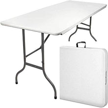Tavolo da Picnic all'aperto Tavolo da Campeggio all'aperto da Tavolo Pieghevole 6ft per Giardino, Spiaggia, Campeggio, Picnic, cookouts, Festa BBQ Party Table (Color : B)