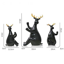 XUSHEN-HU (Nero Ristorante Wine Rack Cooler Decorazioni Decorazioni Decorate In Stile scandinavo Creativo Decorazioni per la Casa Cervo 39,5 * 9 * 28 cm Delicata Bella Casa