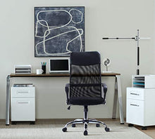 Exofcer Poltrona da Direttore Ergonomica Tessuto a Maglie annodate Meccanismo Inclinabile Sedia Girevole Sedia per Ufficio