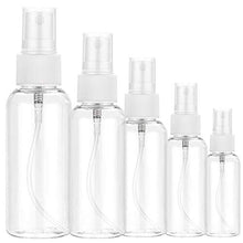 Trasparente 20pcs Bottiglia vuota ricaricabile da 10 ml 30ml 50ml 60ml Bottiglie di spruzzo di plastica da 100 ml di 100ml Bottiglia di vetro ( Color : Clear with White Cap , Specifications : 50ml )