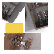 haozai Specchio da Bagno Specchio Arredobagno con Cornice (25x12x45cm) Home Specchiera A 1 Ante Mobile Sospeso A Muro Bagno Legno Massello 20