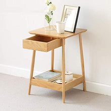 MMWYC Comodino Mobili Tutto Legno Massiccio Quercia Locker Hidden cassetto di immagazzinaggio 41 * 41 * 61 Centimetri Bella Cabinet Piccolo Comodino