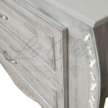Shop Chic Mobile bagno Sorriso stile contemporaneo con specchio finitura luxury white