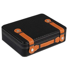 Guoda Umidificatore Sigari Humidor/Legno di Cedro Materiale/Portatile/umidità Costante/capacità Circa 25 Sigari/Dimensioni 27x20x8,5 Cm/Nero, Marrone (Color : Black)
