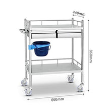 Carrello medico del Carrello di utilità sul Carrello Multifunzionale dell'Acciaio Inossidabile delle Ruote, Carrello di Servizio, Carrello cambiante dello Strumento del Veicolo