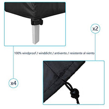 AWNIC Copertura per Tavolo da Giardino Copertura per Mobili da Giardino Resistente allo Strappo Impermeabile Telo Oxford 210X120X71cm