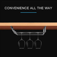 Vetro Dimensioni Holder: 34 * 21,8 * 11,6 Centimetri, MICLAN Doppia Fila in Acciaio Inox Hanging Wine ZhangguoHao