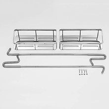 AINIYF Bagno Bagno Doccia Mensola bagagli parete Punch libero rettangolo Vaso appeso in acciaio inossidabile 304 2 livelli di storage Rack Punch di installazione, 2 formati (Dimensioni: 400x138x890mm)