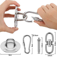 Honmax Gancio per Soffitto a 360°, Gancio per Sacco Boxe in Acciaio Inox, Supporto da Soffitto Fino a 500 kg, per Il Fissaggio al Soffitto, per Sacco Boxe, Poltrona Sospesa, Sacco da Boxe, Altalena