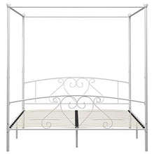 Tidyard Struttura Letto Madrimoniale Letto a Baldacchino in Metallo 200x200 cm Telaio Letto Matrimoniale,Letto in Metallo,Letto Matrimoniale a Doghe