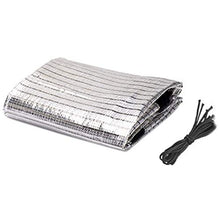 Tela da Vela Riflettente di Alluminio Ombra Net Serra Shade Shade Netto della Vela impianto Copertura della Rete di 2x2m (Color : Silver, Size : 2MX2M)