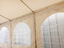 Ambisphere Tenda per Feste Classic Plus 5x8m Gazebo di Alta qualità 550g/m² Telo PVC tendone da Giardino Resistente ai Raggi UV & ignifugo Beige con 5 Anni di Garanzia
