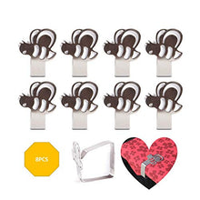 Sourcemall - Set di 8 mollette per tovaglia, in acciaio inox, per decorazione da tavolo, ideali per casa, picnic, feste