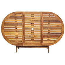 vidaXL Legno Massello di Acacia Set da Pranzo per Esterni 7 pz Tavolo e Sedie