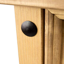Home Discount corona rustico 5 cassetti in legno massello di pino messicano finitura anticata cerata