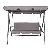 Unbekannt Sparmeile Hollywood - Dondolo a 3 posti, ca. 170 x 110 x 152 cm, Colore: Grigio
