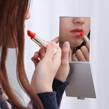 WXL Specchi da Tavolo Specchio per Il Trucco Specchio Rettangolare Pieghevole Specchio Cosmetico Specchio Pieghevole Poltura da Tasca compatta PocketDressing Specchio Specchio Trucco con LED