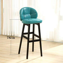 Sedia da bar Sgabelli da bar stile moderno Sedia da bancone Cucina Sgabello da bar for colazione Gambe in legno (Color : D)
