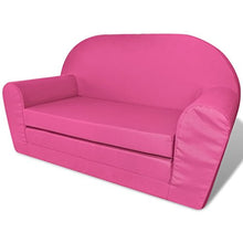 vidaXL Poltrona Letto per Bambini Divano Poltroncina Casa Asilo Rosa