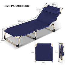 LINGZE Sedie a Sdraio Relaxer reclinabili con poggiatesta Rimovibile Sedia a Sdraio Pieghevole per Patio o Spiaggia, Balcone