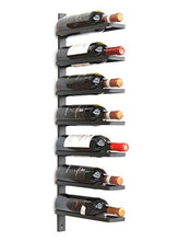 DanDiBo 93885 - Portabottiglie da parete, in metallo, per 7 bottiglie, colore: nero
