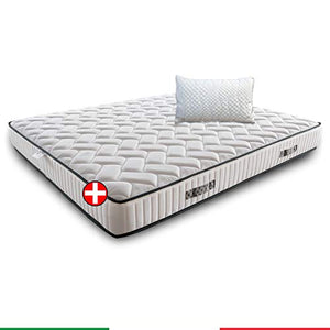 Materasso memory ortopedico DETRAIBILE SFODERABILE semirigido con Cuscino in FIOCCO di memory in PROMOZIONE – IRIS H22/23 100x190 cm