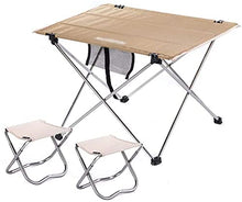 Tavolo da Picnic all'aperto Designer Tables Laterali Picnic Outdoor Camping Pieghevole in Alluminio Pieghevole e Sedia Cover (Colore: Brown, Dimensione: Tabella) BBQ Party Table