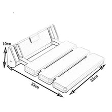 Accessori da bagno - Bianco ABS antiscivolo bagno privato vasca Sedia a parete sgabello pieghevole anziani / donne in gravidanza / Modifica disabili Scarpe Sgabello balneazione sicura sedia della sede