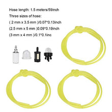 Rockyin 1.5 Metri 3 diametri del Tubo Tubo Carburante con Snap in Primer Bulb, Filtro Carburante Fit for Zama Stihl