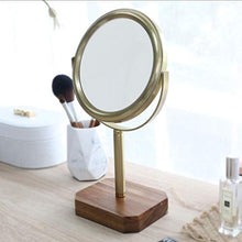 LYUN Beautify Beauties Trucco Specchio, Controsoffitto in Legno Specchio per vanità Buono per Il Bagno da Tavolo in Viaggio