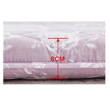 HKX Tappetino coprimaterasso Futon Spine Care, dormitorio Singolo o Matrimoniale [Antracite] -B 150x200cm (59x79 Pollici)