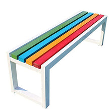 Panchine da giardino per parchi Panchine da esterno per il tempo libero, panchine da terrazza resistenti alle intemperie con struttura in ghisa e legno massello anticorrosivo, panchine da giardino